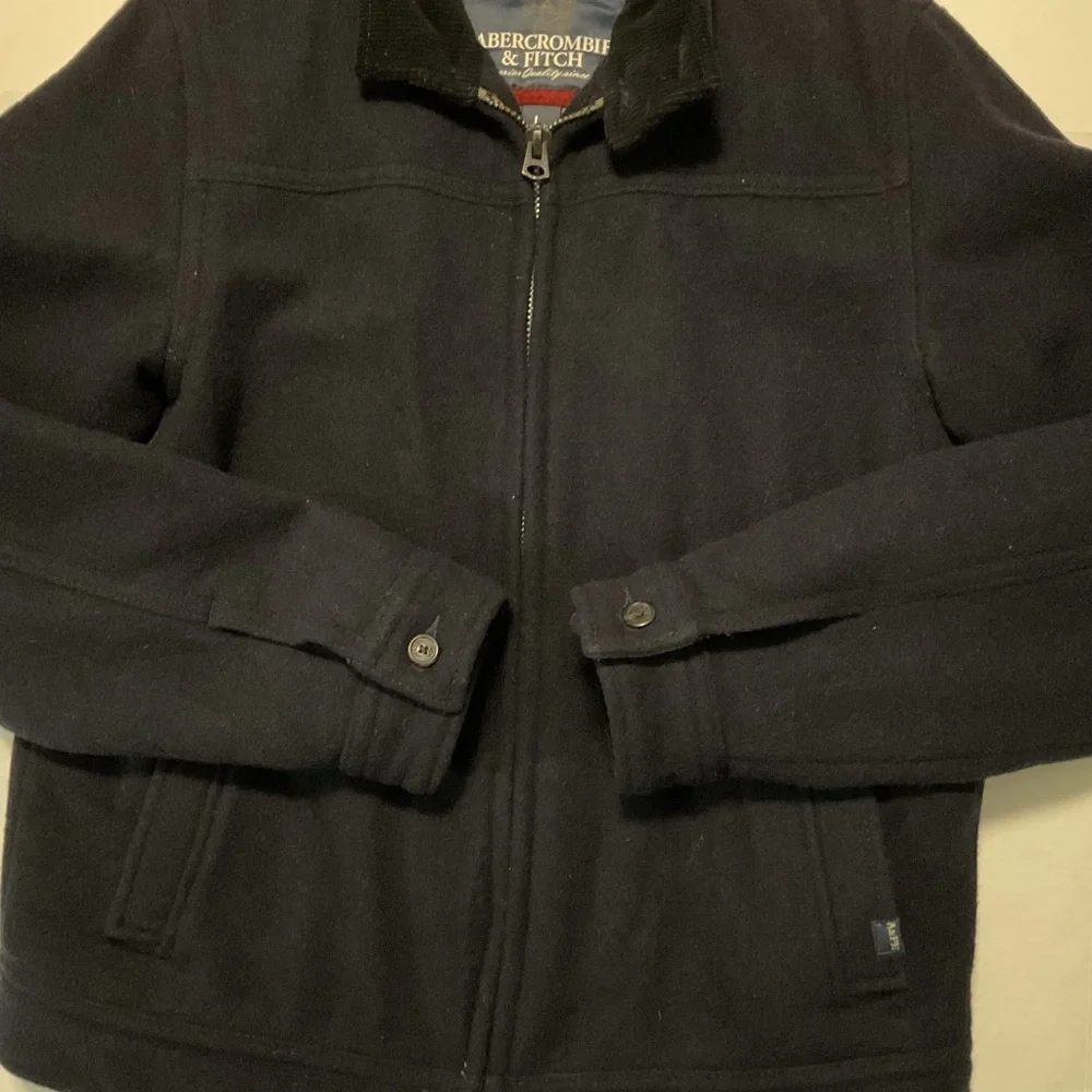 Abercrombie & Fitch‎ Men’s Wool-Blend Jacket Navy Blue